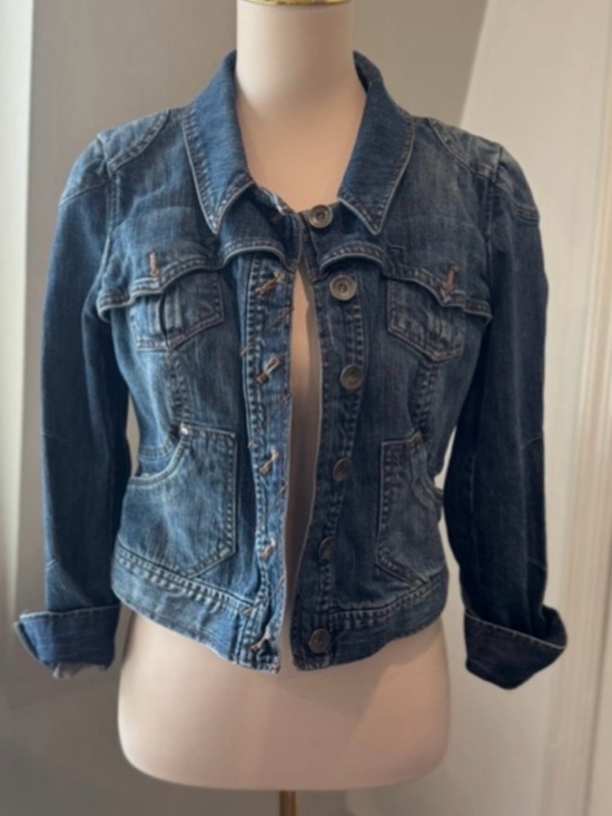 DKNY Jeans Jackets & Blazers - Vintage DKNY Jeans Denim Jacket Y2K Fitted Cropped | Medium Petite